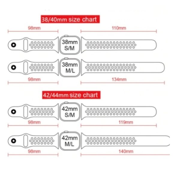 NEW[BAND] GreenBlue Sport Silicone For Apple Watch - Picture 2 of 2